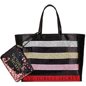 Victoria’s secret sequence tote and mini bag